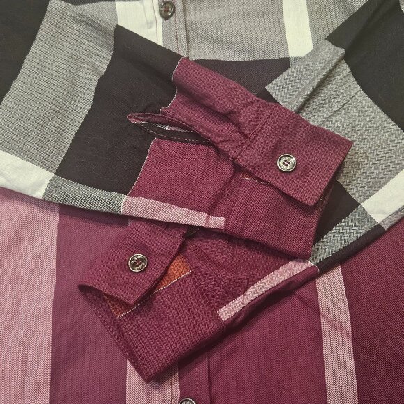 Burberry Brit Button Down Shirt, Size Large - Picture 6 of 11